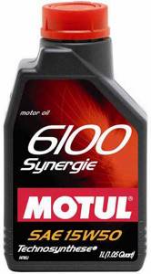 MOTUL 6100 15w50 Synergie 1л. полусинтетика, масло моторное